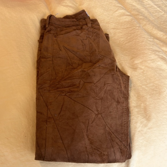 GAP VINTAGE SLIM HIGH RISE WOMEN CORDUROY PANTS IN CHOCOLATE BROWN SIZE 27 - Picture 2 of 6